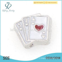 Nouvelles cartes à jouer charmes flottants pour Living Memory Glass Floating Lockets